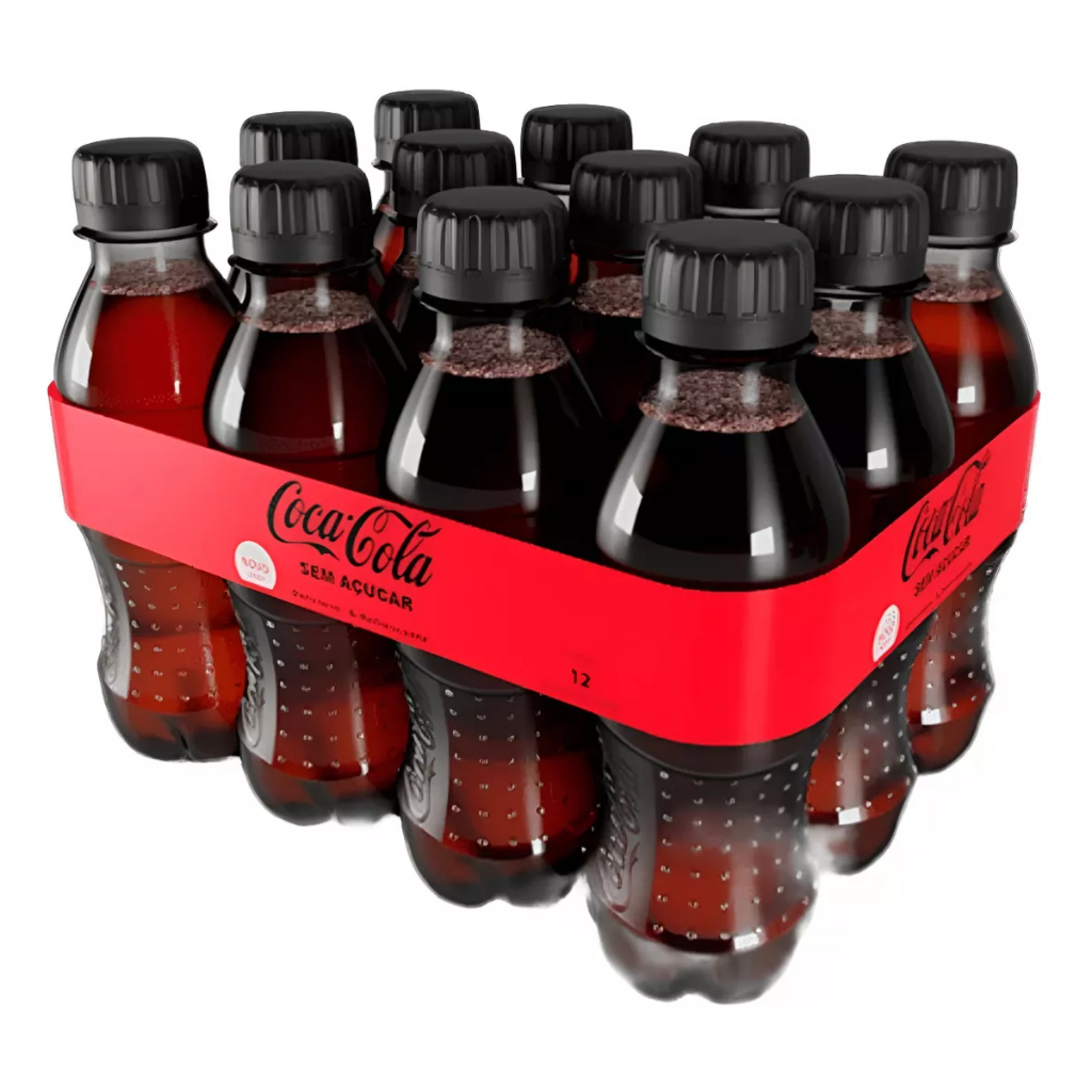 Coca-Cola Zero Sem Açúcar Mini 12 Unidades Pet 200ml
