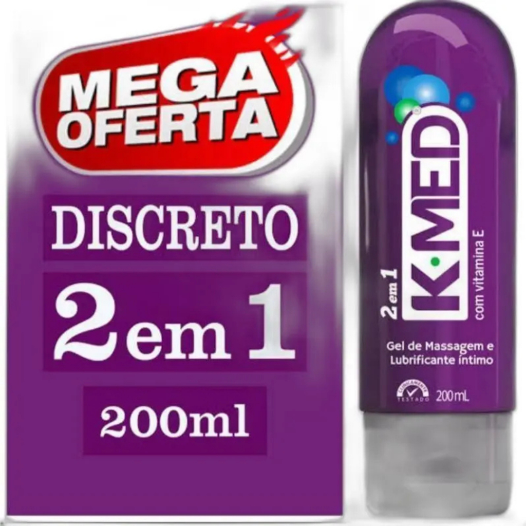 K-Med 2 em 1 Lubrificante e Massagem 203g - Cimed