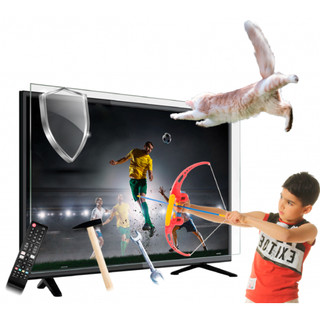 Tela Protetora De Acrílico Para Tv Polegadas Shields Protetor de tv Acrilico 100% transparente Autista Autismo Pcd