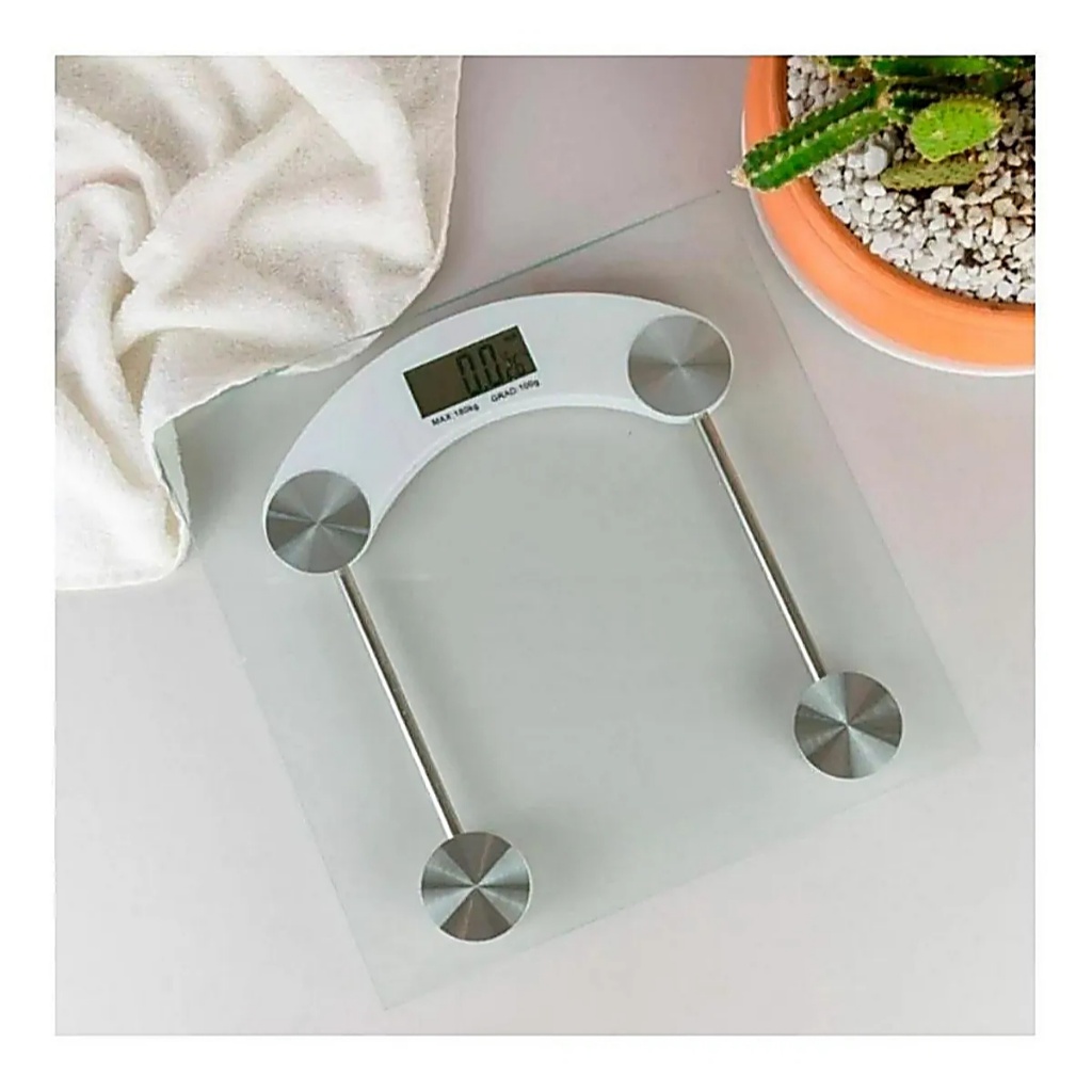 Balança Digital De Vidro até 180Kg Portátil Corporal