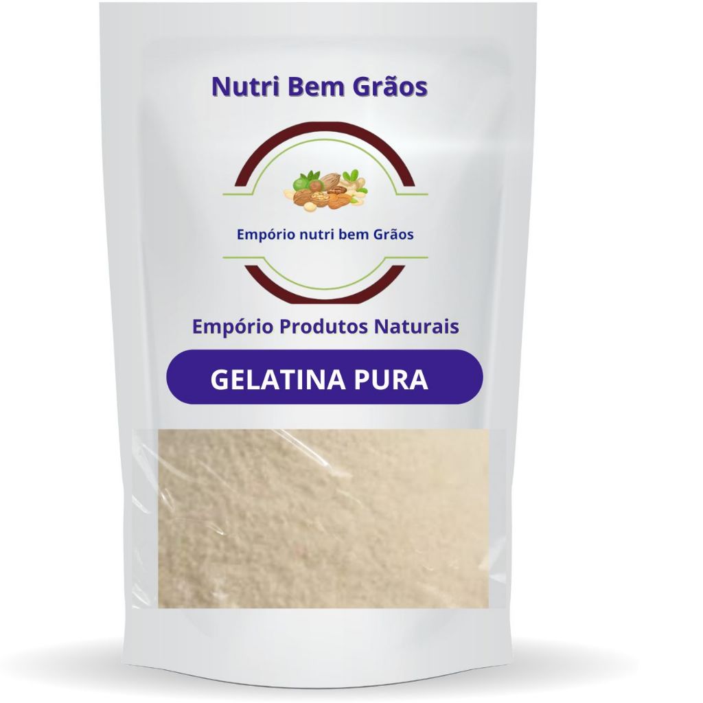 Gelatina Sem Sabor Pura e Incolor - (Produto com Laudo Técnico)