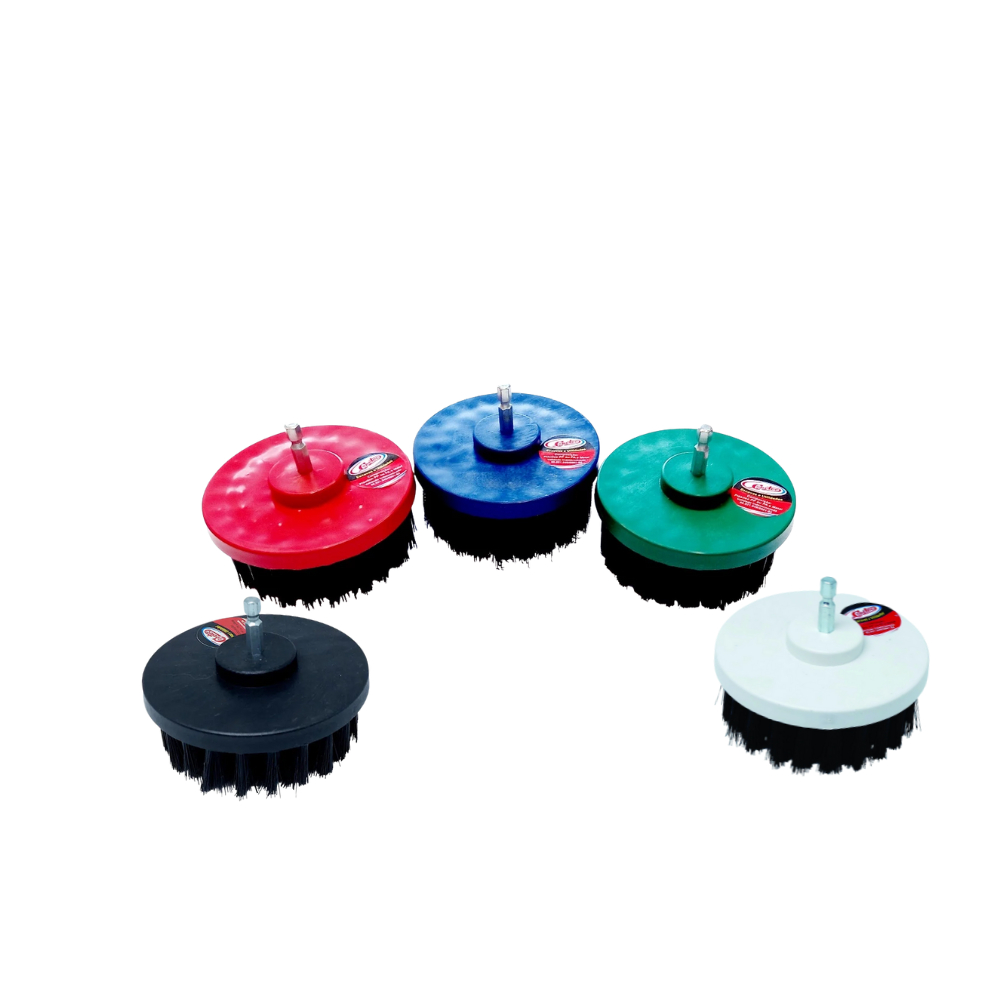 kit 5 escovas rotativas soft,super macia, macia,media e agressiva 100mm uso furadeira Profissional em Oferta na Shopee