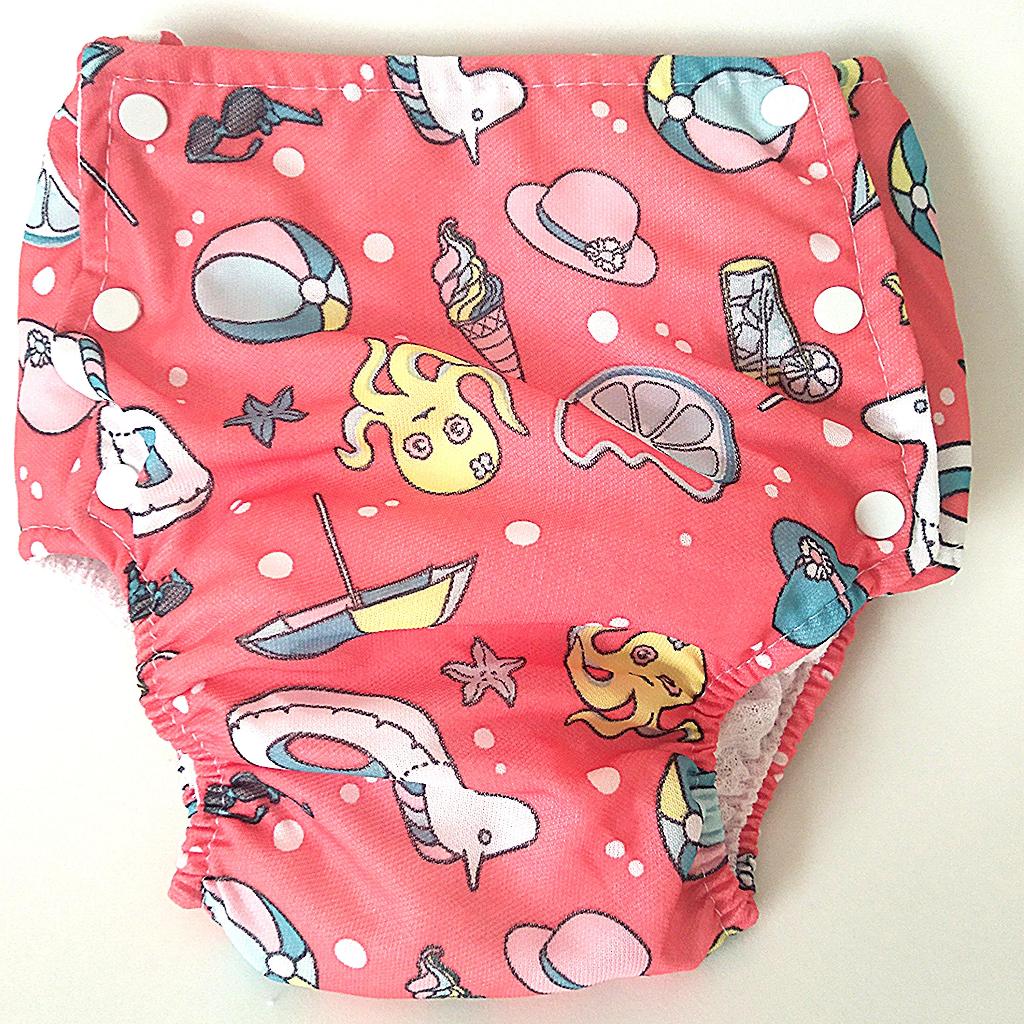 Fralda Plástica Calça Enxuta Reutilizável Ecológica Estampada Transição Bebe Infantil Desfralde