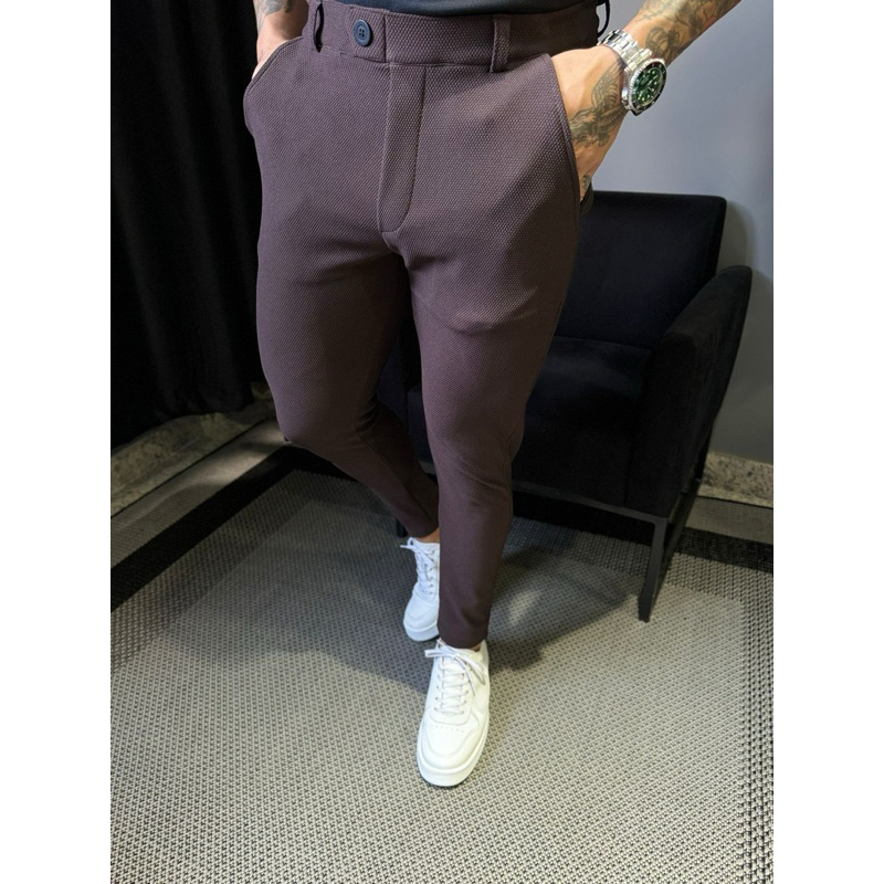 Calça alfaiataria masculina comfort premium Milano