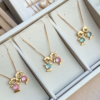 [ SEMI JOIA ] Colar Filhos Menino Menina Barriga Casal ou 3 Banho Ouro 18k Presente Dia das Mães Acessórios Femininos em Oferta na Shopee