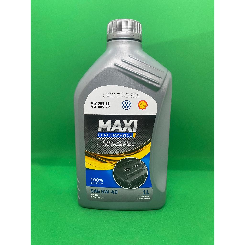 ÓLEO 5W40 ORIGINAL VW SINTÉTICO SHELL VW 508 88 509 99 MAXI PERFORMANCE 1L GOL, POLO, FOX, SPACEFOX, VOYAGE, GOLF em Oferta na Shopee