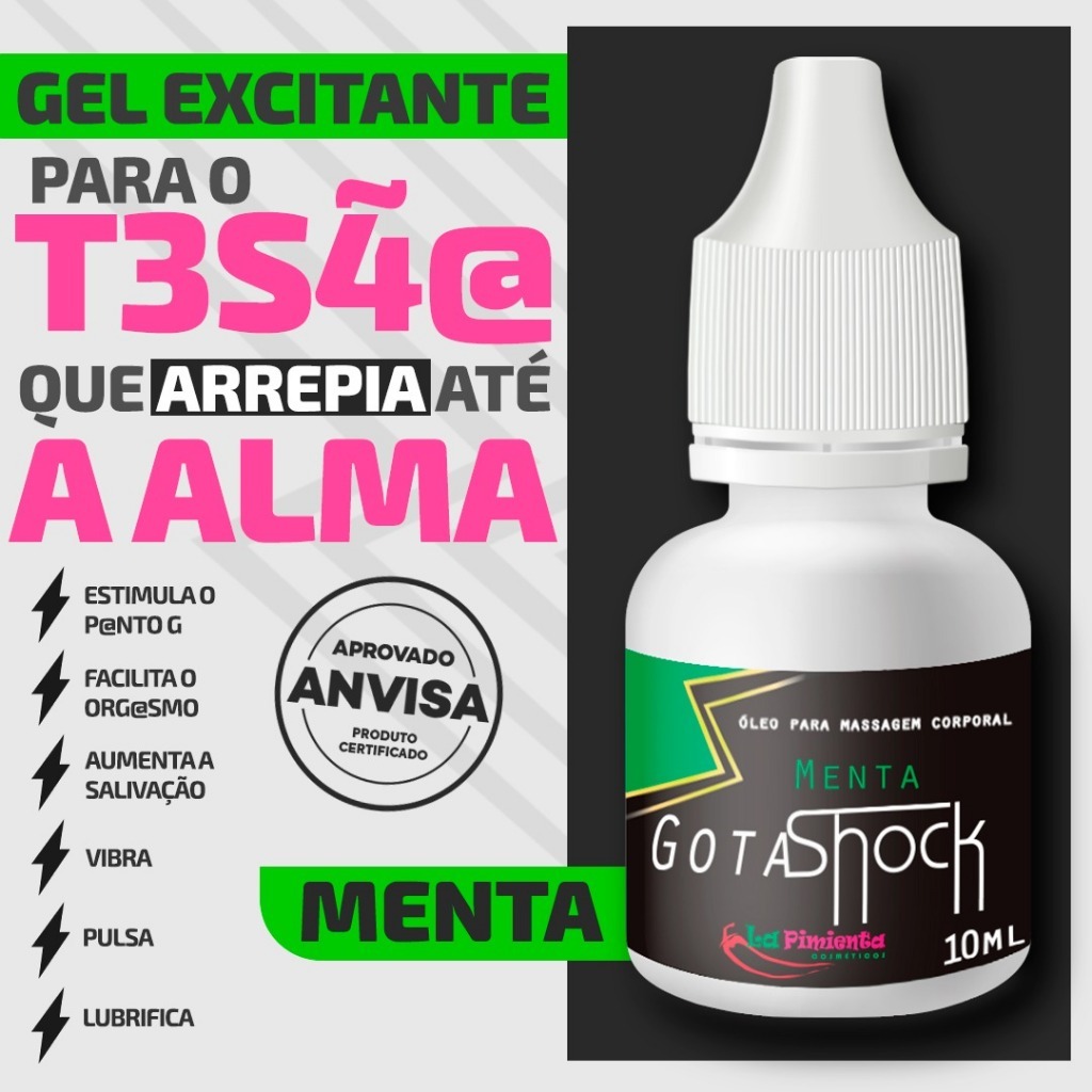 GEL EXCITANTE PRA TESÃO QUE ARREPIA ATÉ A ALMA - GOTAS SHOCK em Oferta na Shopee