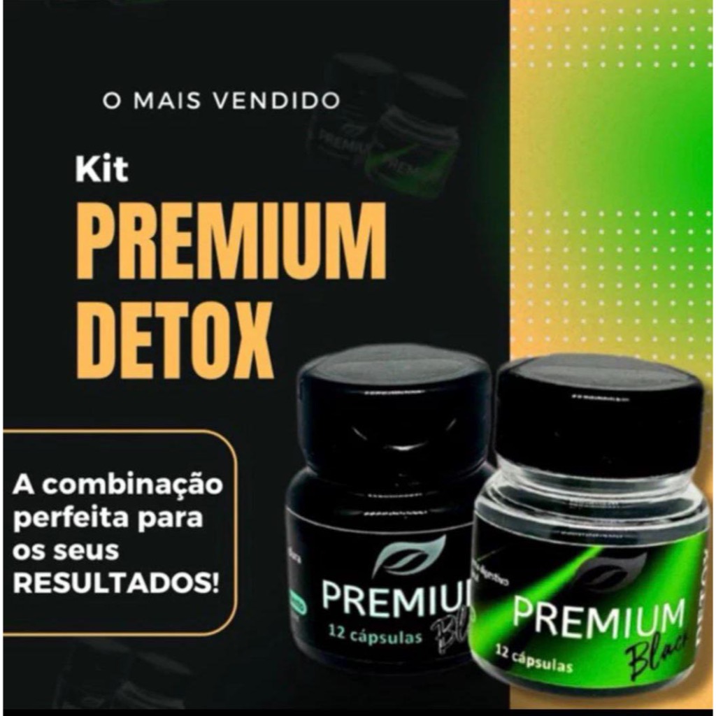 KIT Premium Black Detox em Oferta na Shopee