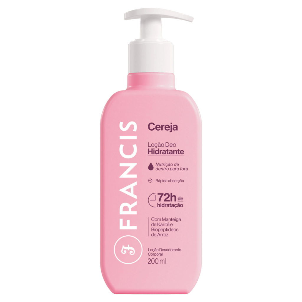 Loção Hidratante Francis Cereja 200ml em Oferta na Shopee