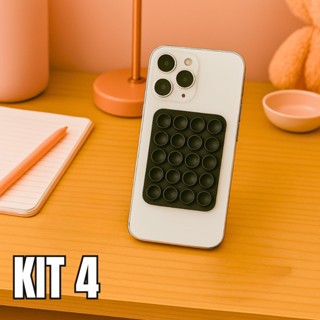 Kit 4 Ventosas de Fixação para Smartphone - Suporte Adesivo