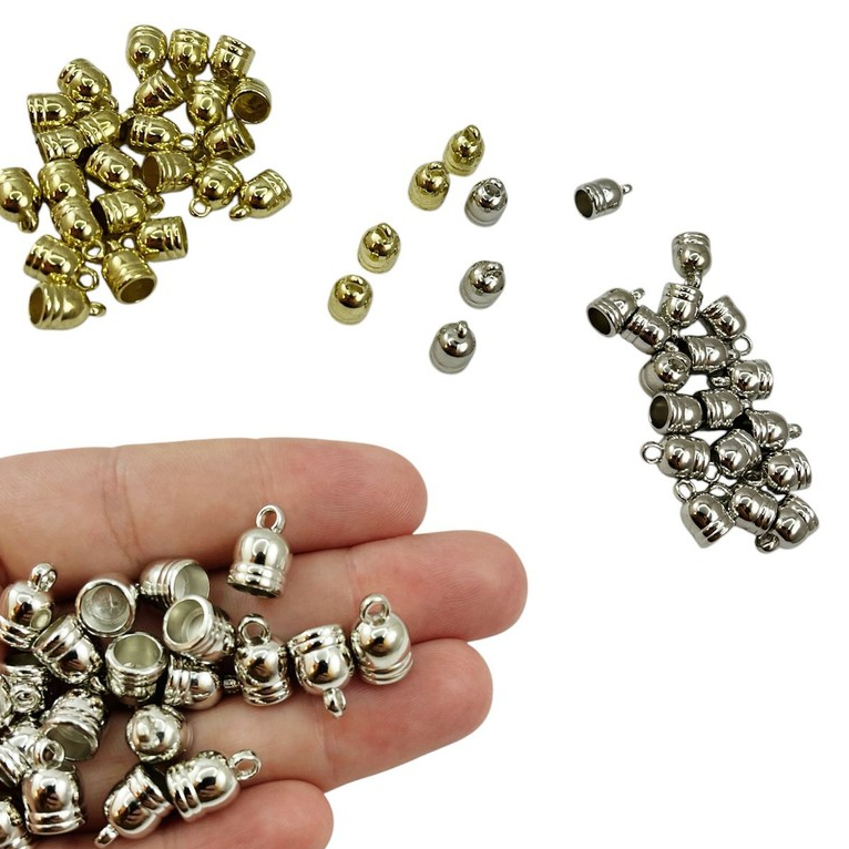 Terminal Ponteira Sino Para Colagem 8MM ou 10MM em Oferta na Shopee
