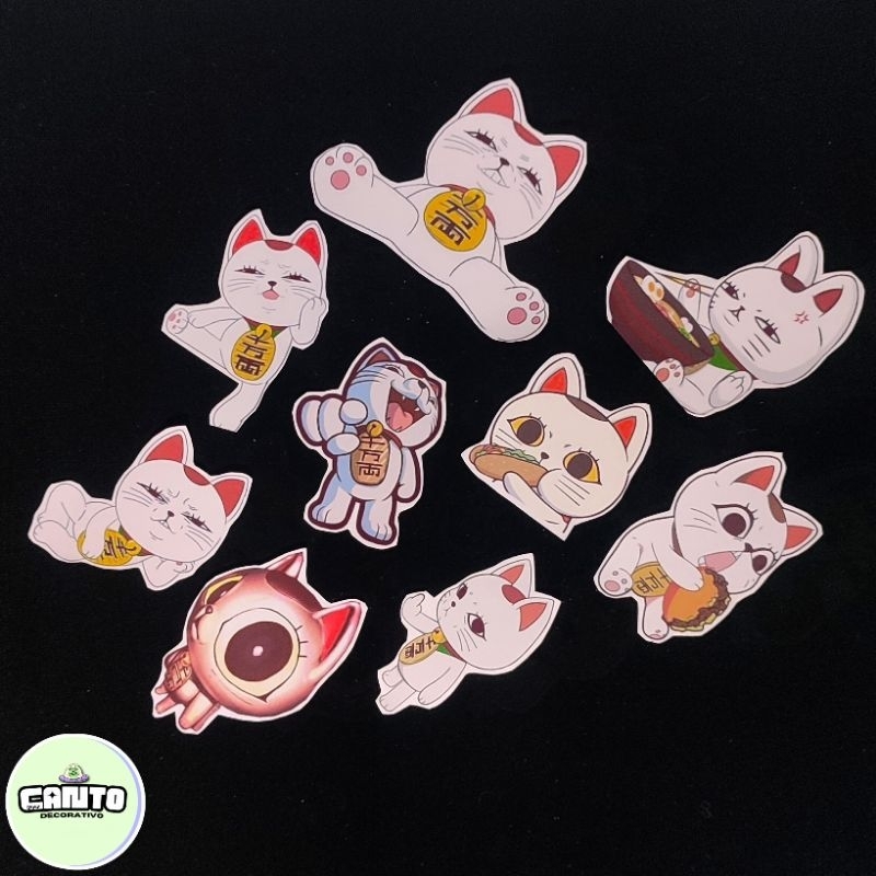 Kit 9 de Adesivos Dan Da Dan – Stickers Decorativos para Fãs de Anime