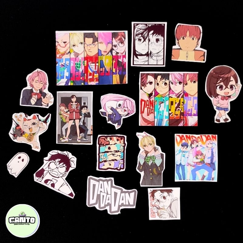 kit 16 Adesivos Oficiais Dan Da Dan – Stickers Anime Premium