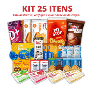 Kit 25 Itens Café da Manhã para Presente – Aniversário, Mães, Namorados, Natal. em Oferta na Shopee