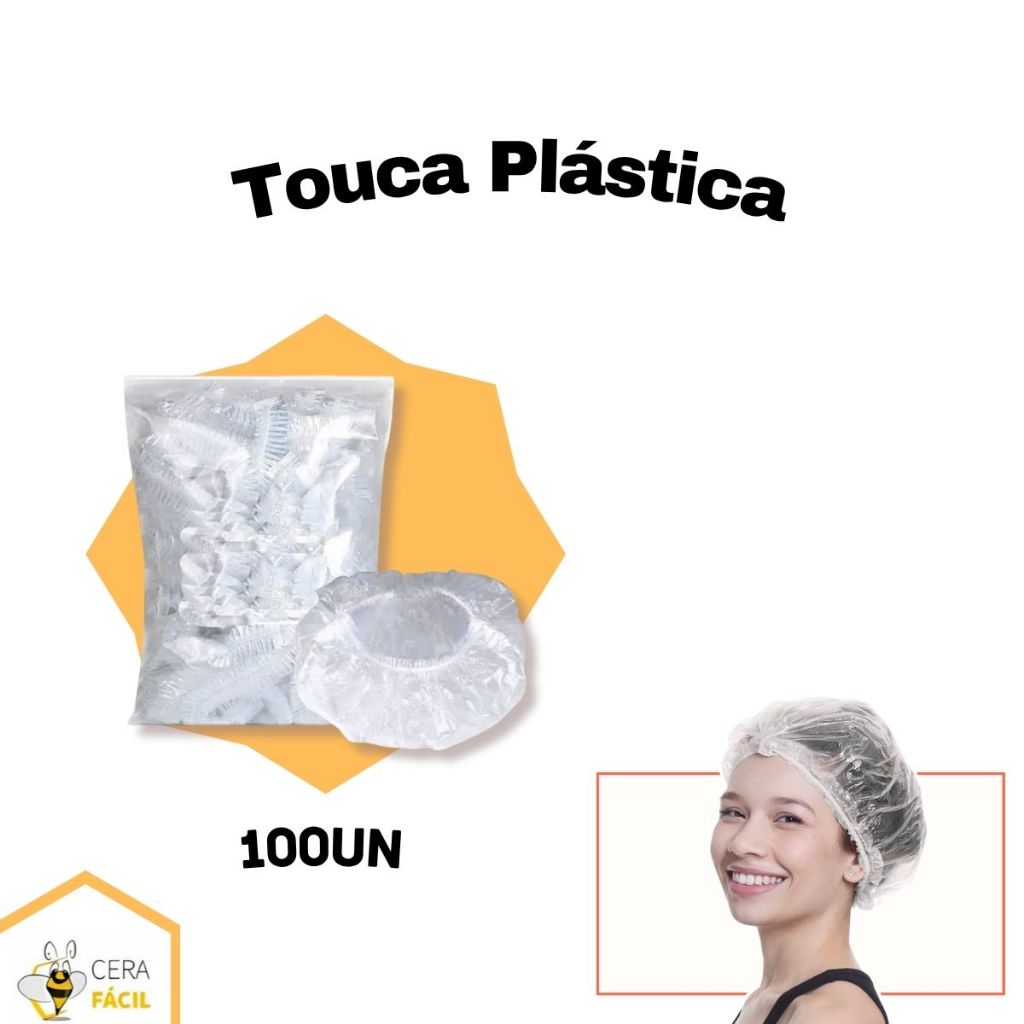 100un - Touca Plástica Descartável em Oferta na Shopee
