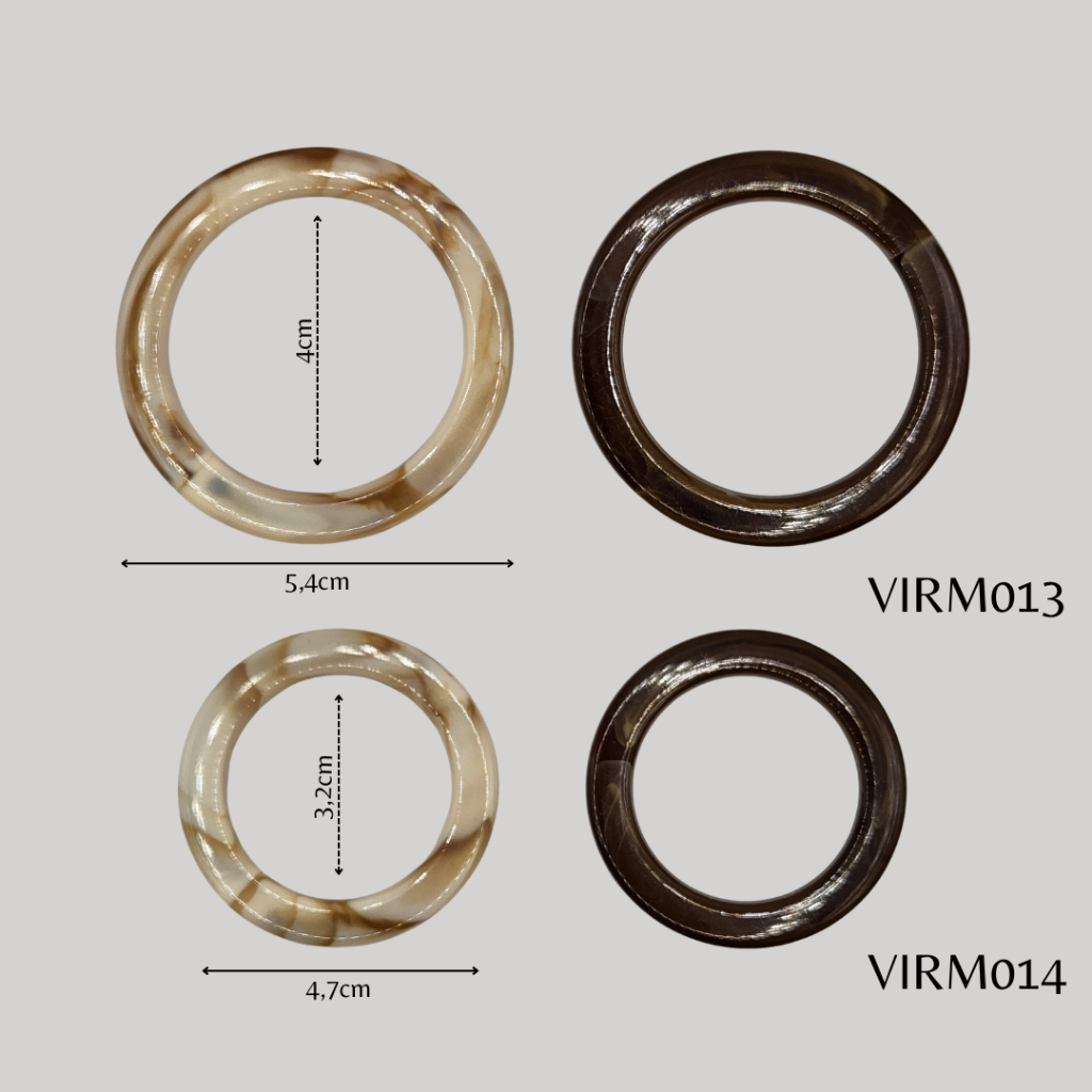 FIVELAS ARGOLA ELO PASSANTES ORAGANICA DE PLASTICO PARA CINTO ROUPA BIQUINI MODA GERAL — imagem 2 de 2