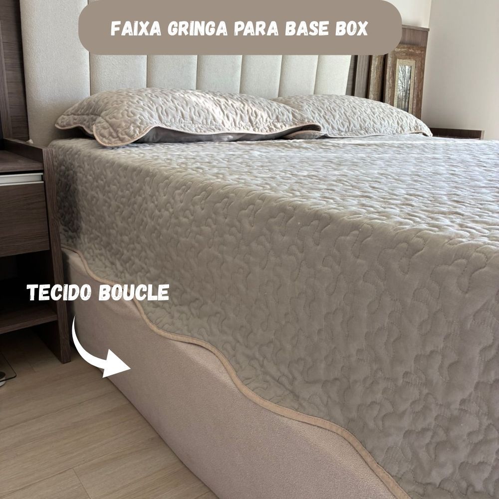 Faixa Gringa para  Base Cama Box Solteiro Casal Queen e King Facil Aplicação