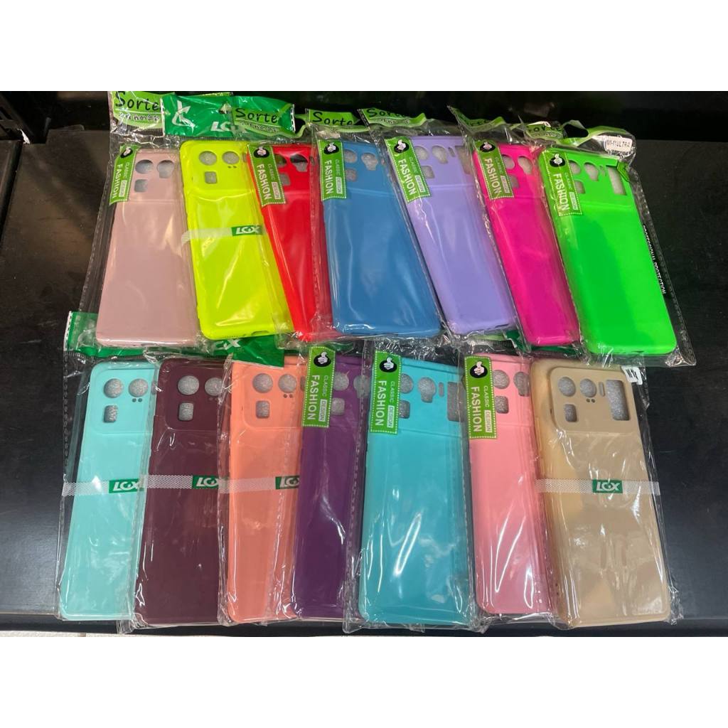 Kit 5 ou 3 Peças Capa Capinha Silicone Aveludado Cor Aleatória Proteção Excelente Qualidade Para XIAOMI Mi 11 ULTRA
