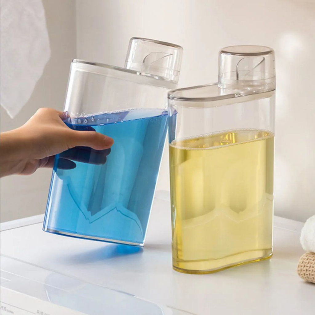 Dispenser organizador Multiuso tampa hermética dosador integrado – 1200ml ou 2000ml