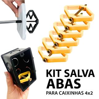 Reparo De Abas Caixinha De Luz 4x2 Salva Caixinha Recuperador De Caixa De Energia Elétrica Tomada em Oferta na Shopee