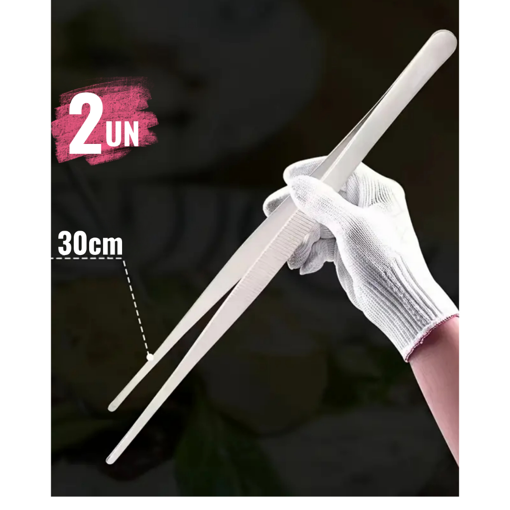 Kits 02 ou 3/1 Pinça Culinaria 30cm Aço Inox Profissional Barman Bartender Bares e Restaurantes em Oferta na Shopee