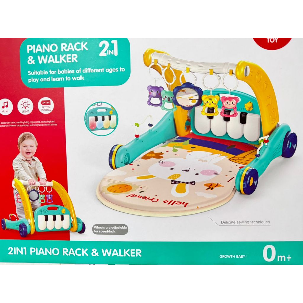 Tapete Atividades Infantil 2 Em 1 Andador Musical Interativo Para Crianças em Oferta na Shopee