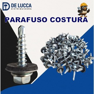 Parafuso Costura Telha Autobrocante com Vedação (5,5x22 mm) 12x7/8