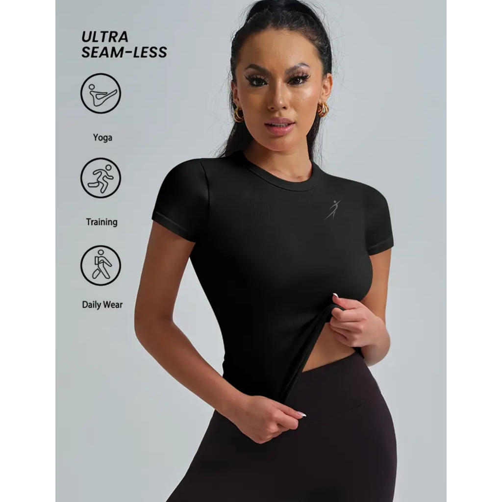 Camiseta Feminina  Fit Esportiva Academia Caminhada Corrida Treino Proteção UV Envio Imediato