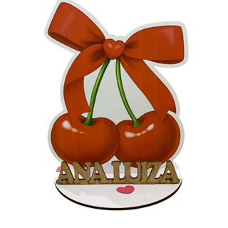 12 Centro de Mesa Cereja laço vermelho Personalizado Lembrança Festa em Oferta na Shopee