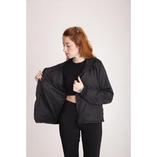 Jaqueta Corta Vento Feminina Capuz Forrada 100% em Oferta na Shopee