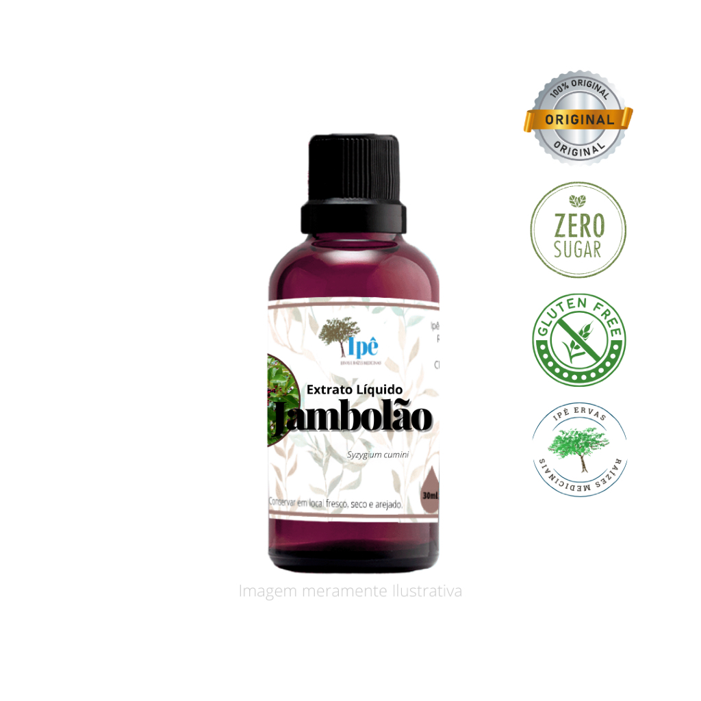 Extrato Líquido de Jambolão, (Syzygium cumini) 30ml - Ipê Ervas — imagem 2 de 2