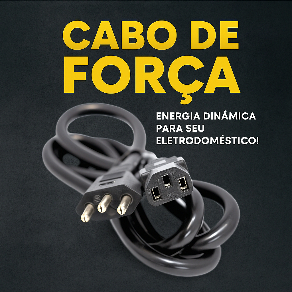 Cabo De Força Panela De Arroz Elétrica Fio de Energia Tomada Bilvolt Diversas Marcas