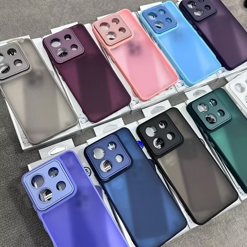 Capa SPACE Acrílico Fosca Para Motorola EDGE 60 EDGE 60S Anti Impacto buraco de fino protege a câmera