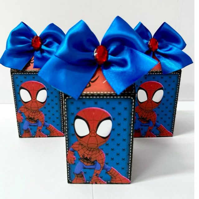 Kit Festa Homem Aranha - Pegue e Monte | Lembrancinhas | Festa infantil | Aniversário | Personalizados