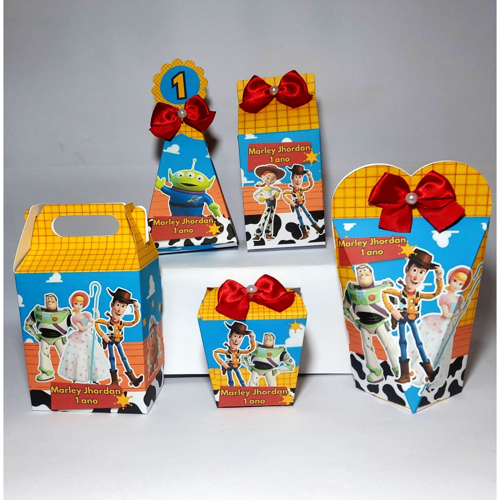 Kit TOY STORY 50 Lembrancinhas MIMOS Personalizadas Caixinhas de aniversário festa infantil ou qualquer Tema festa