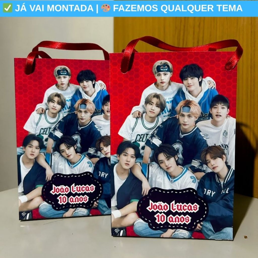 Sacolinha Surpresa Personalizada Stray Kids Festa Infantil | Lembrancinha Aniversário Criança Temas