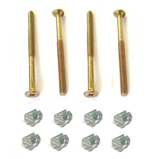 Parafuso Com Porca Cilíndrica Para Montagem de Cama e Mesa de Madeira 1/4 x 10 cm Kit C/10 Peças em Oferta na Shopee