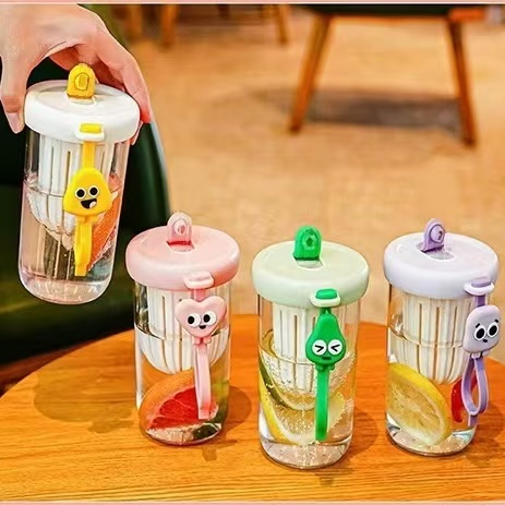 Garrafa Infusora 500ml com Filtro Chá Detox Frutas Portátil