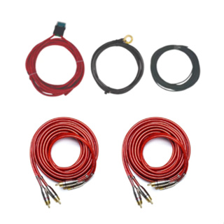 Kit de instalação até 1200w RMS cabos RCA blindados e positivo e terra 100% cobre. em Oferta na Shopee