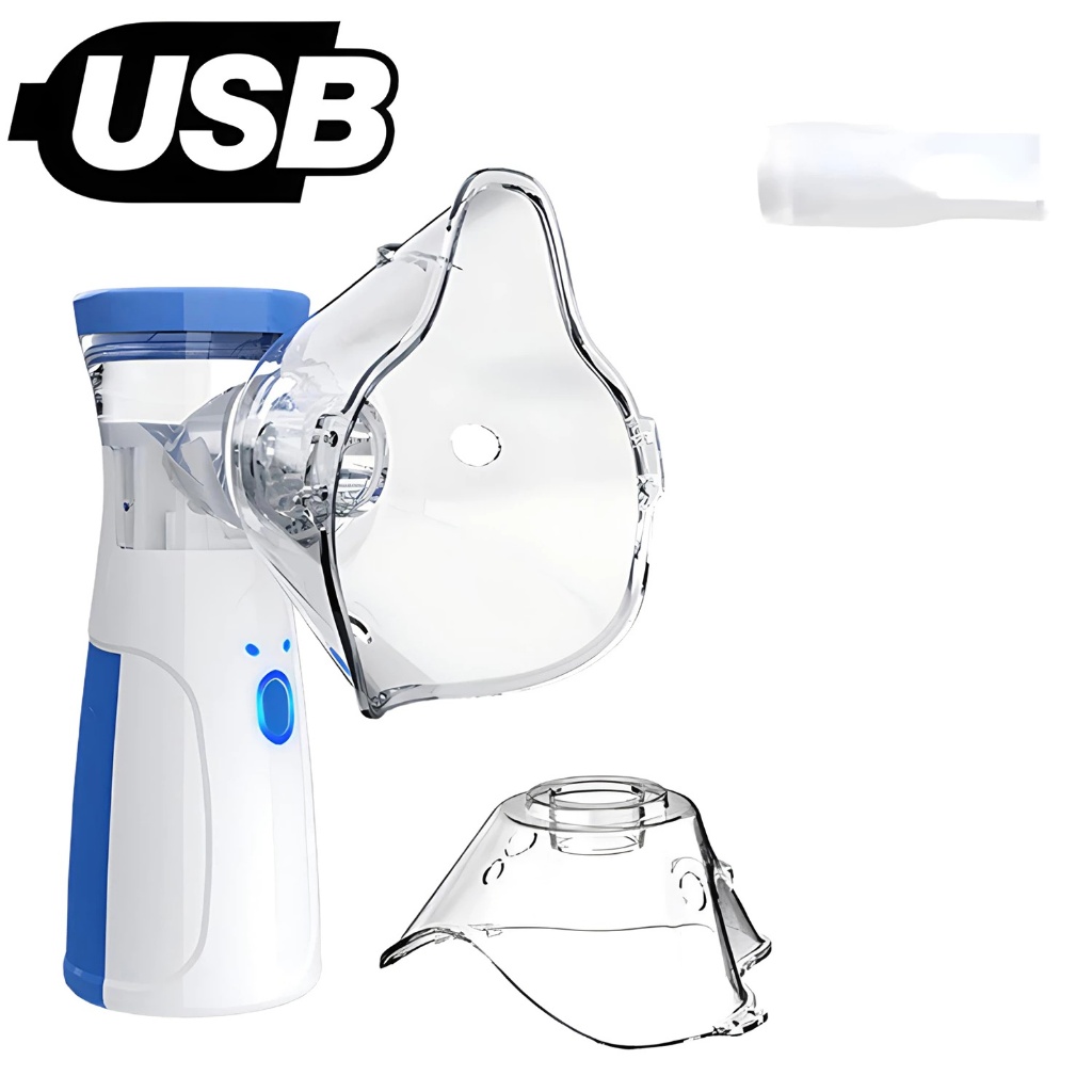AIQUE Nebulizador Portátil Mini Inalador Silencioso Ultra-sônico Automático para Adultos e Crianças