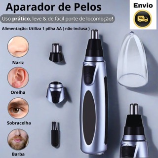 Nariz elétrico aparador de pêlos automático impermeável lavável portátil barbear elétrico