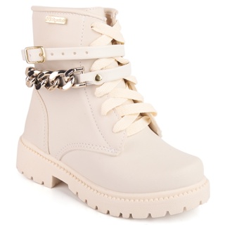 Coturno Infantil Bota Infantil Feminina Maravilhosa Com Enfeite Corrente 20 ao 34 em Oferta na Shopee
