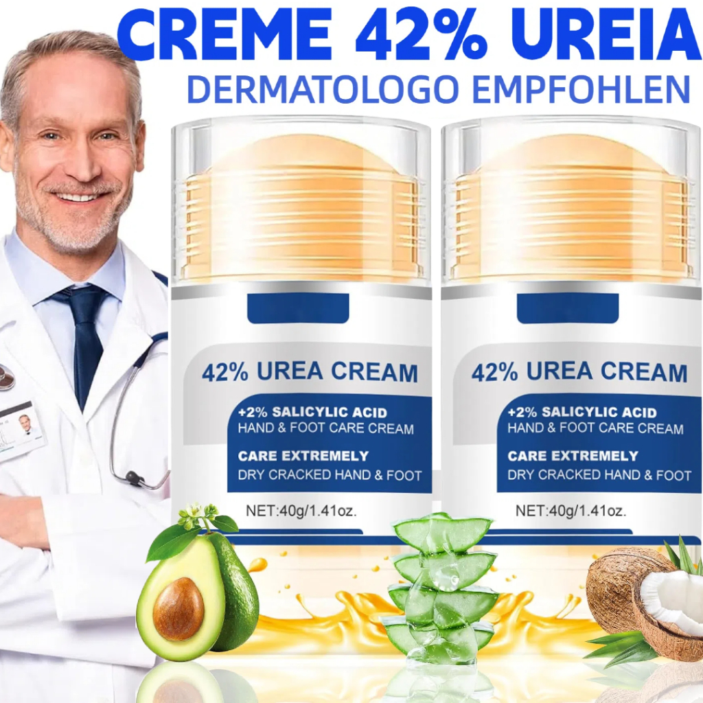 ​​40g Creme para Pés Rachados 42% Ureia + Aloe Vera - Ultra-Hidratante Reparo Intenso Contra Fissuras e Ressecamento​​ em Oferta na Shopee