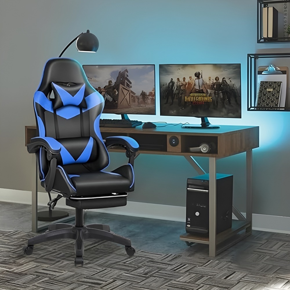 Cadeira Gamer Profissional Escritório Ergonômica Reclinável Confortável Com Rodi