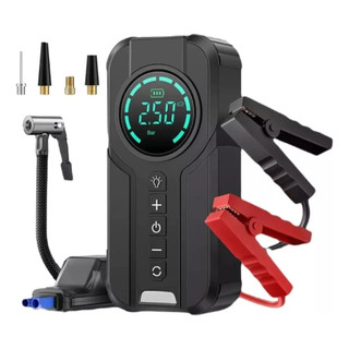 Bomba de Ar Portatil Compressor Inflator Multi-função 4 em 1 PowerBank 8kmah Bateria Cali…