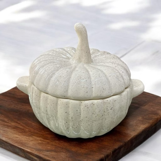 Refratário Sopeira com Tampa em Cerâmica Bege Chapiscado Pintado á Mão. em Oferta na Shopee