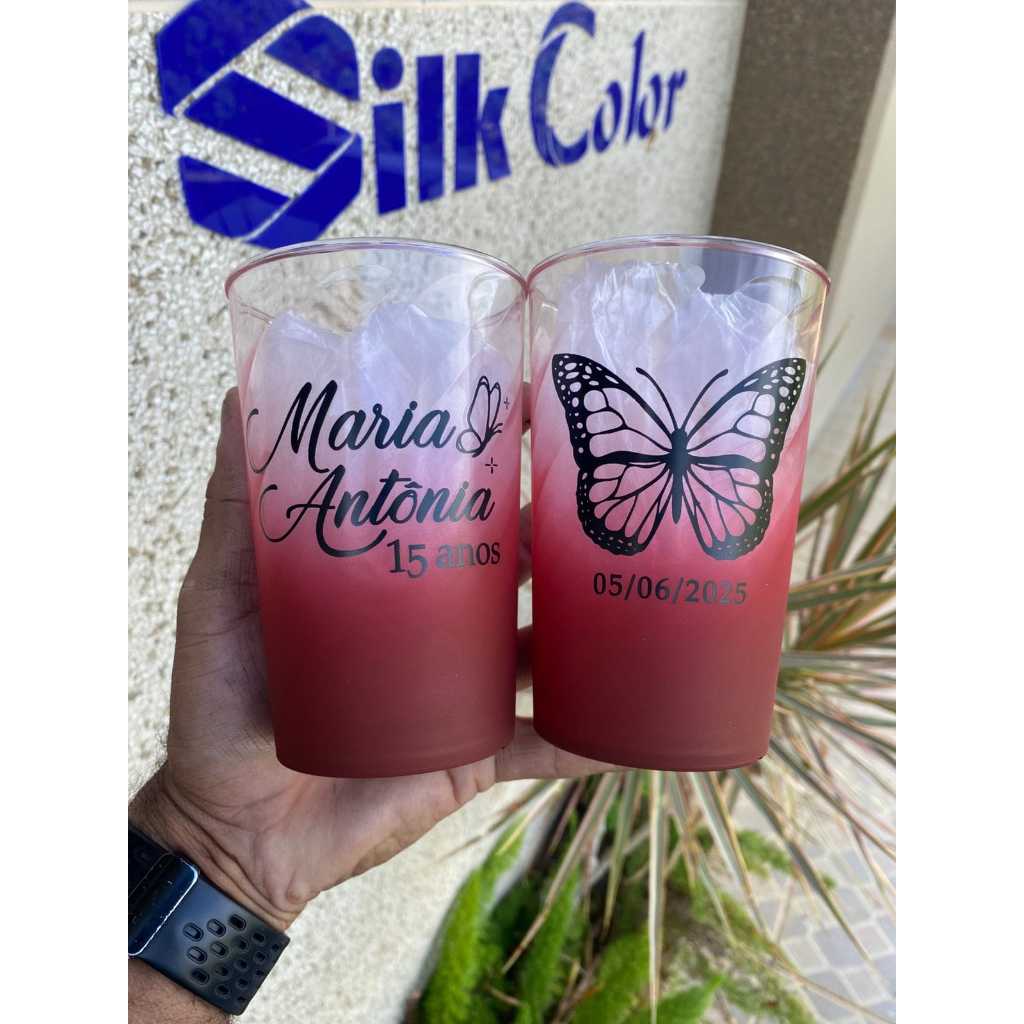 Copo Twister degradê Premium Personlizados  25 unidades 500ml (festas, formaturas, casamento, drinks) em Oferta na Shopee