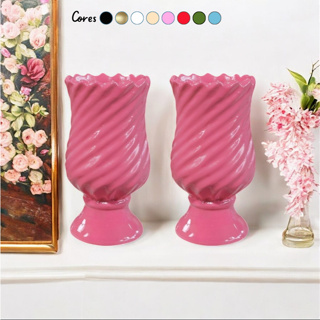 Vasos Pingentes Pequenos 2 Unidades de Cerâmica Decoração de Festa Flores Artificiais 20x10 em Oferta na Shopee