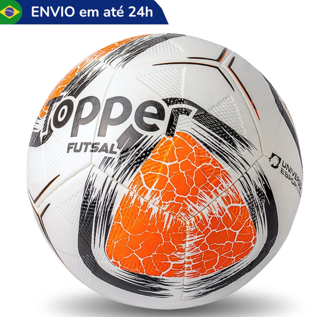 Bola Futsal Topper Salão Quadra Indoor Resistente Macia Tamanho Oficial Jogo Treino Futebol Pro