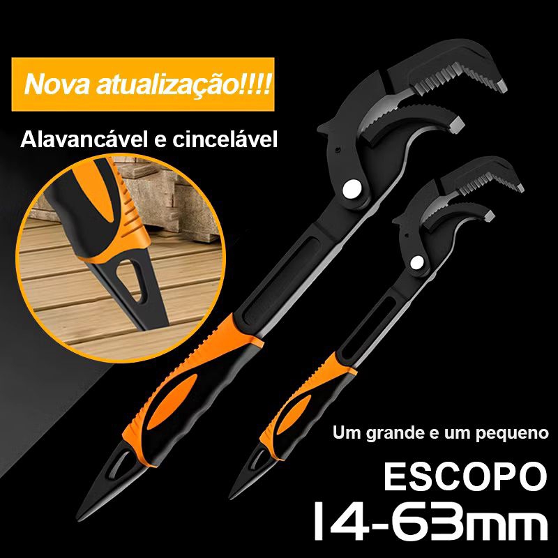 Kit 2 Chaves Multifuncionais com Ajuste Rápido e Mangueira Antideslizante 15275